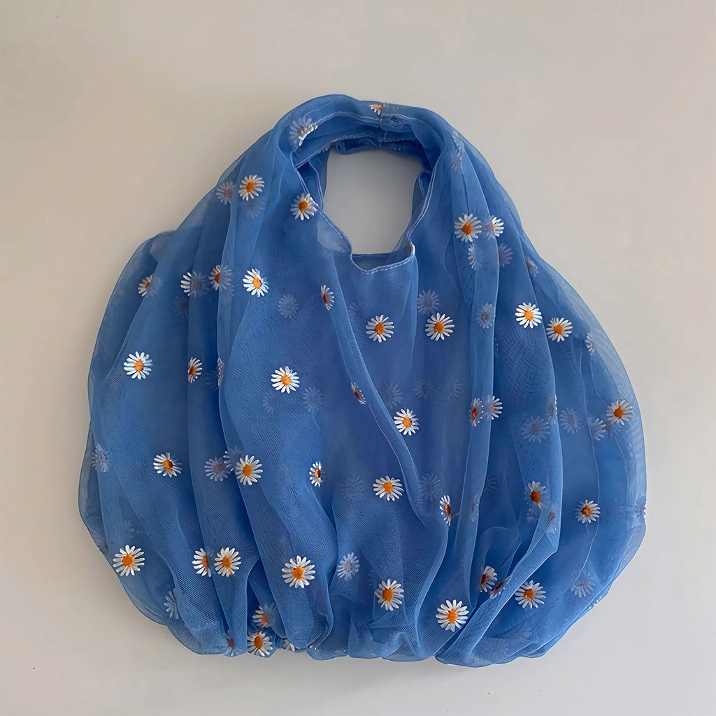The Korean Daisy Mesh Tote Bag