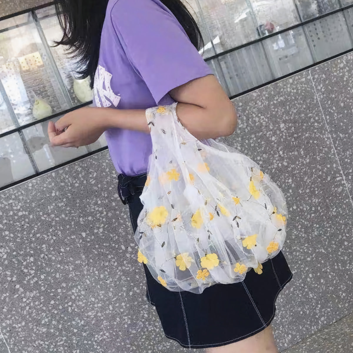 The Korean Sunshine Mesh Tote Bag