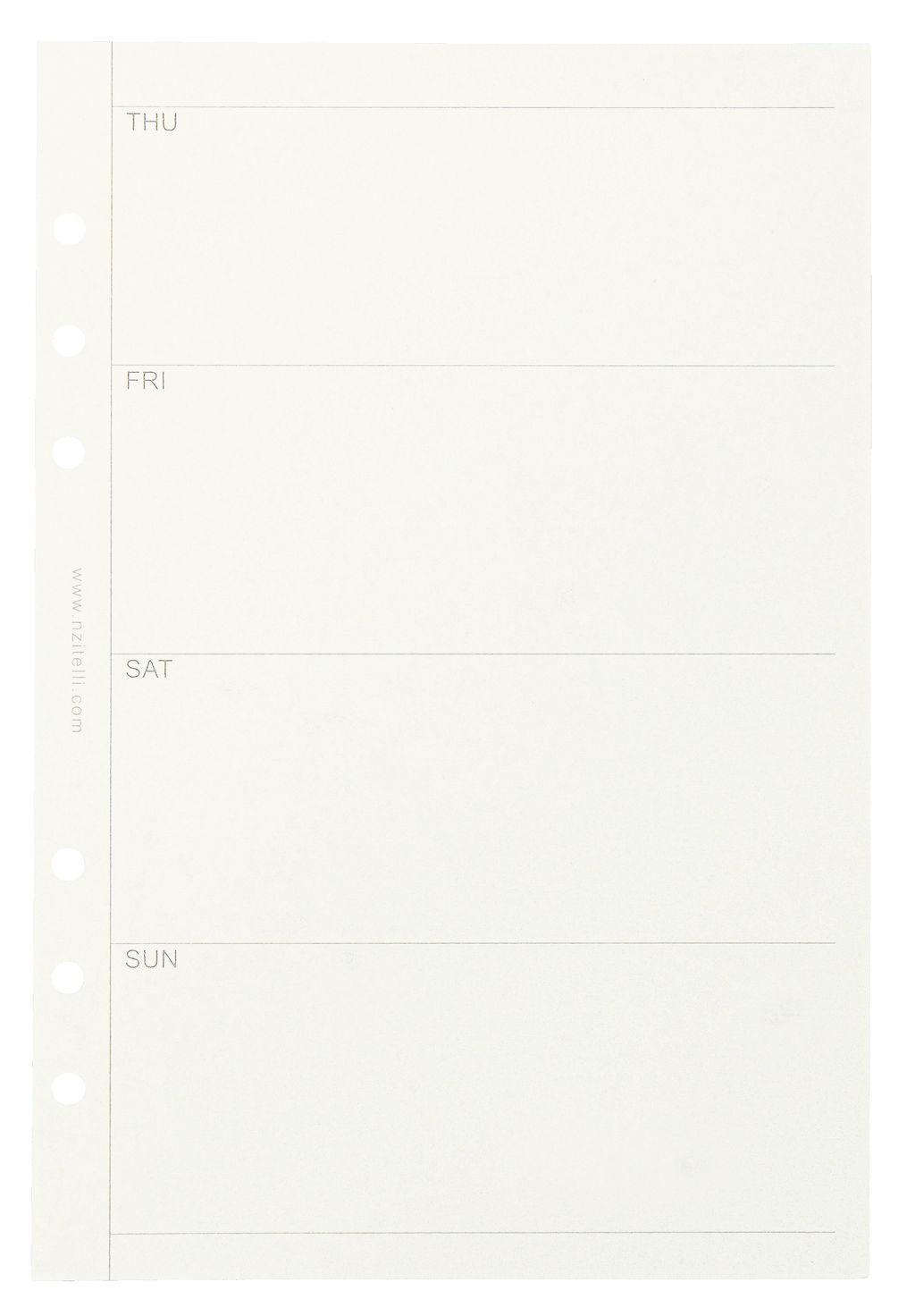Planner Inserts – 120 gsm | 50 Sheets