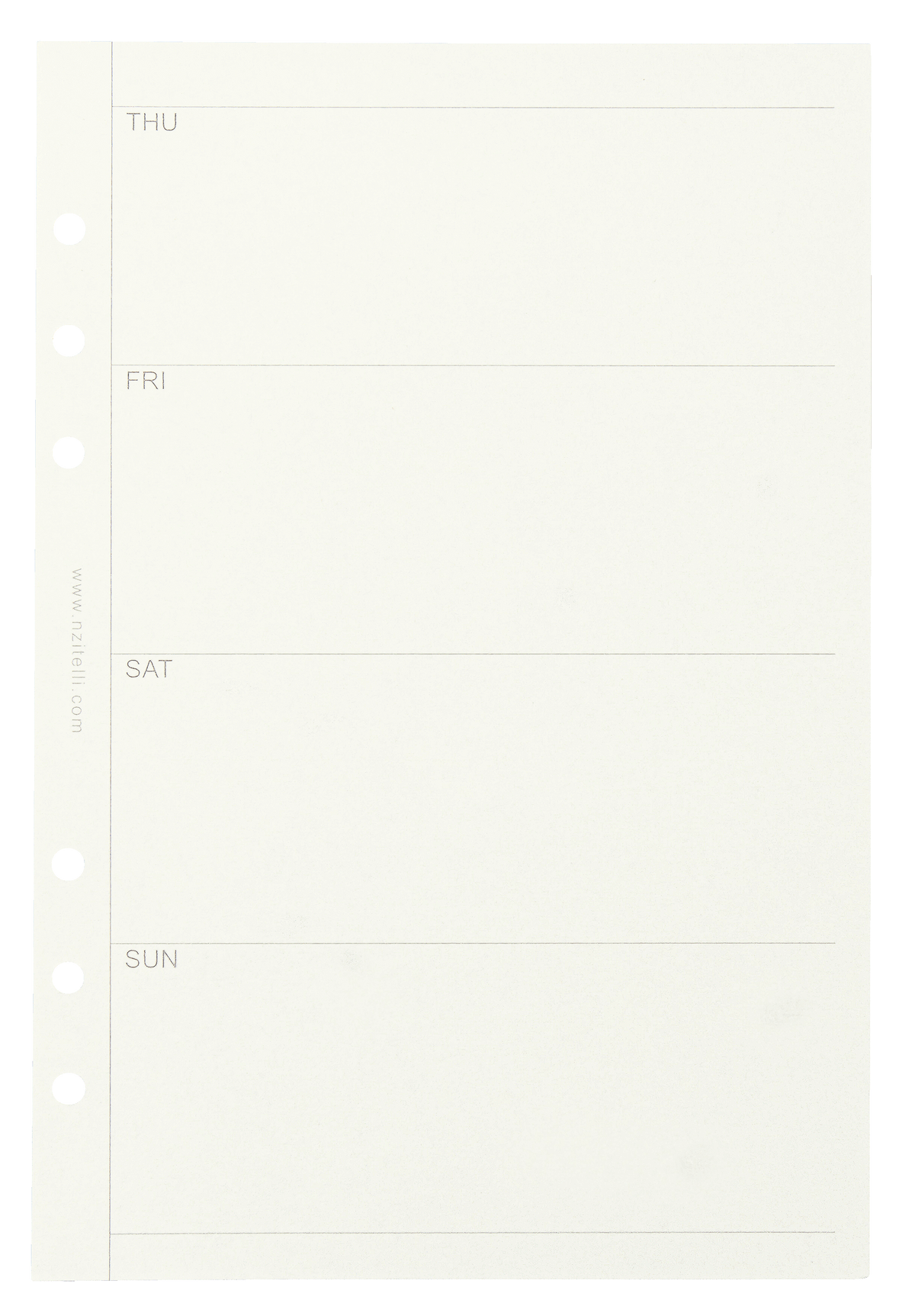 Planner Inserts – 120 gsm | 50 Sheets